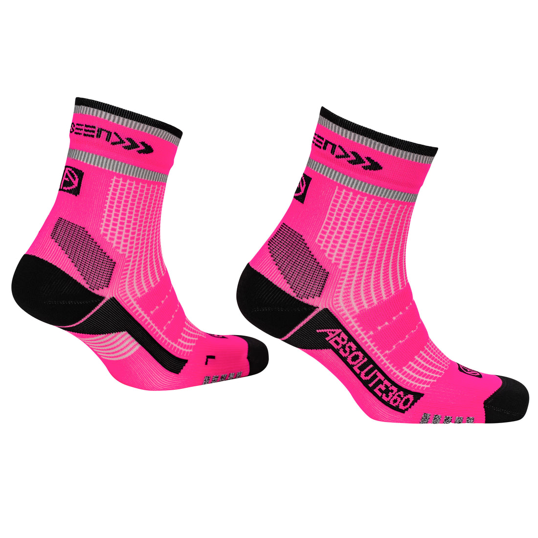 Absolute 360 [Be Seen] Performance Reflective Running Socks