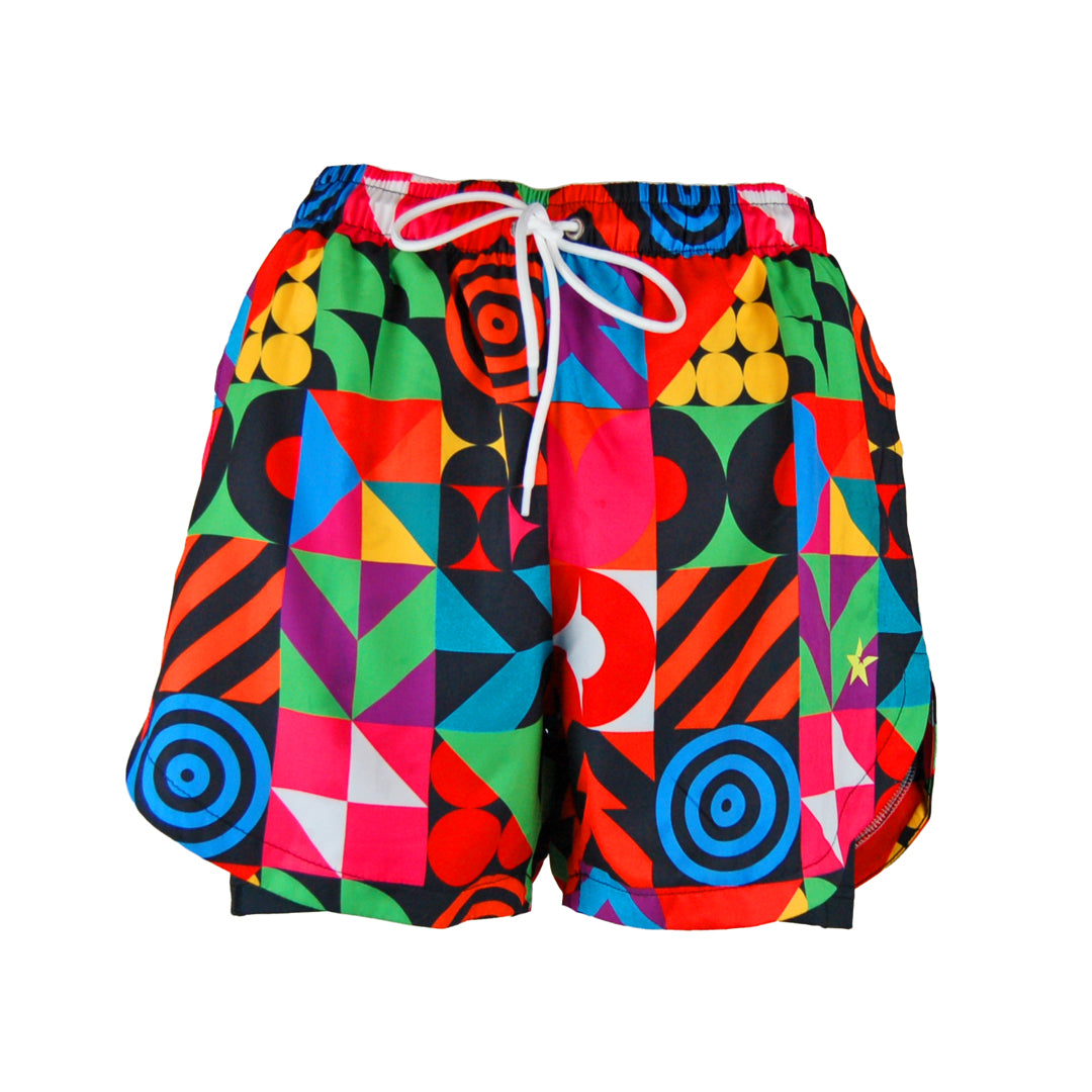 Double Layer Jazzy Shorts | Go Large
