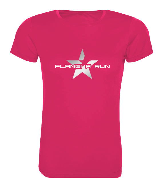 Women's T-Shirt | FLANCI A Run Hi Viz | Hot Pink