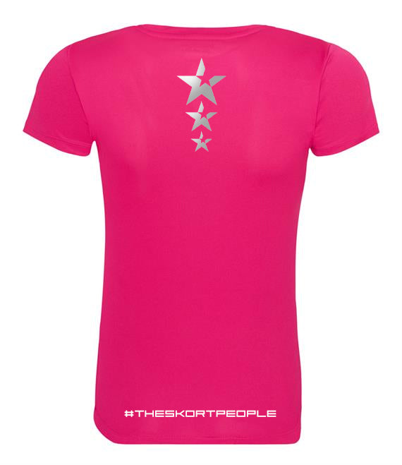 Women's T-Shirt | FLANCI A Run Hi Viz | Hot Pink