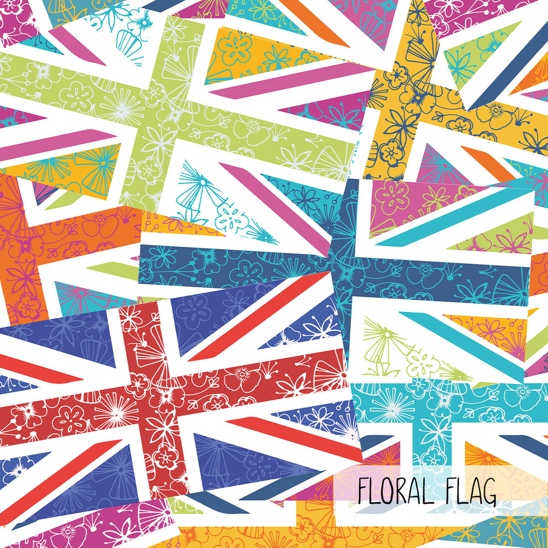 Neck Sleeve | Floral Flag