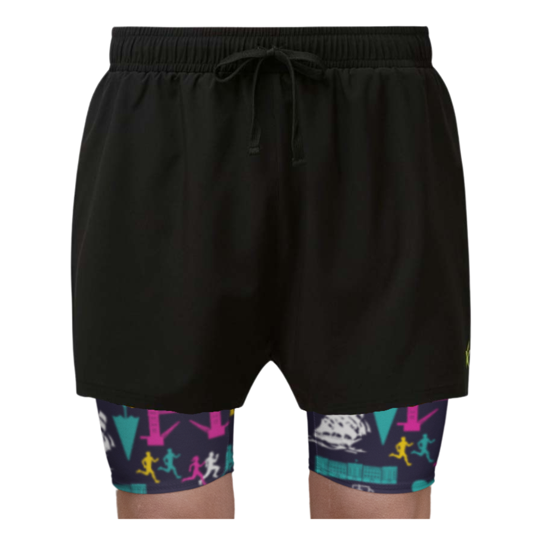 2 in 1 Double Layer Ultra Shorts | London Town