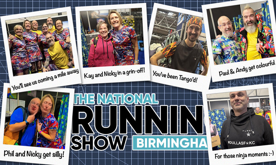 National Running Show banner, featuring some snaps of the gang