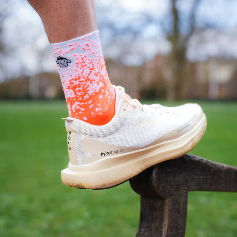 Monkey Sox Classic Mist | Orange & White