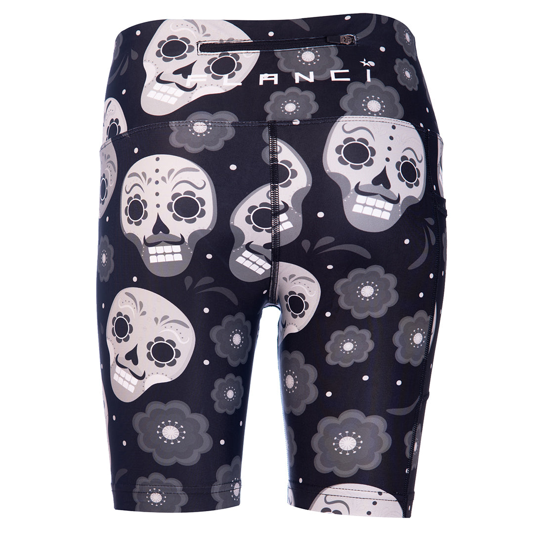 Single Layer Shorts | Black Skulls