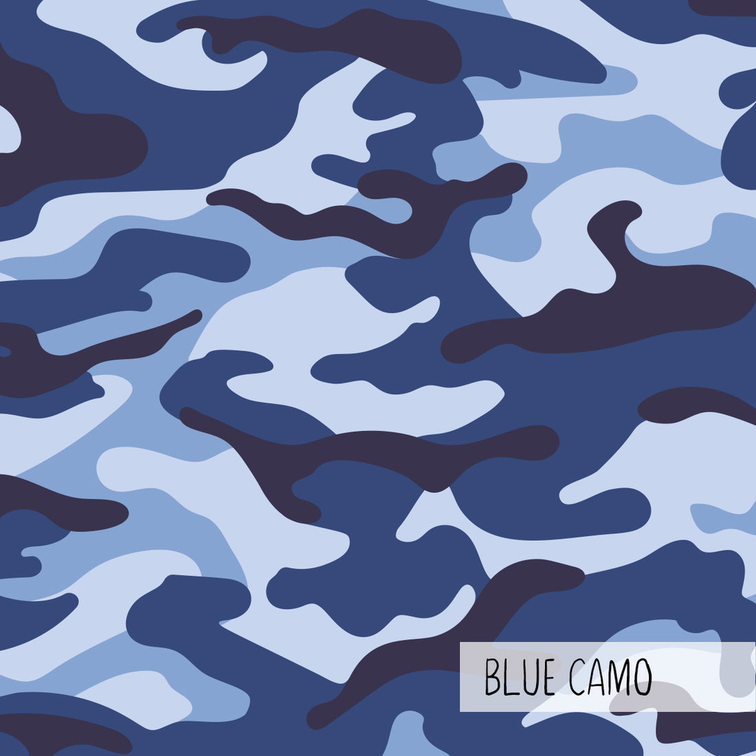 2 in 1 Double Layer  Shorts | Blue Camouflage