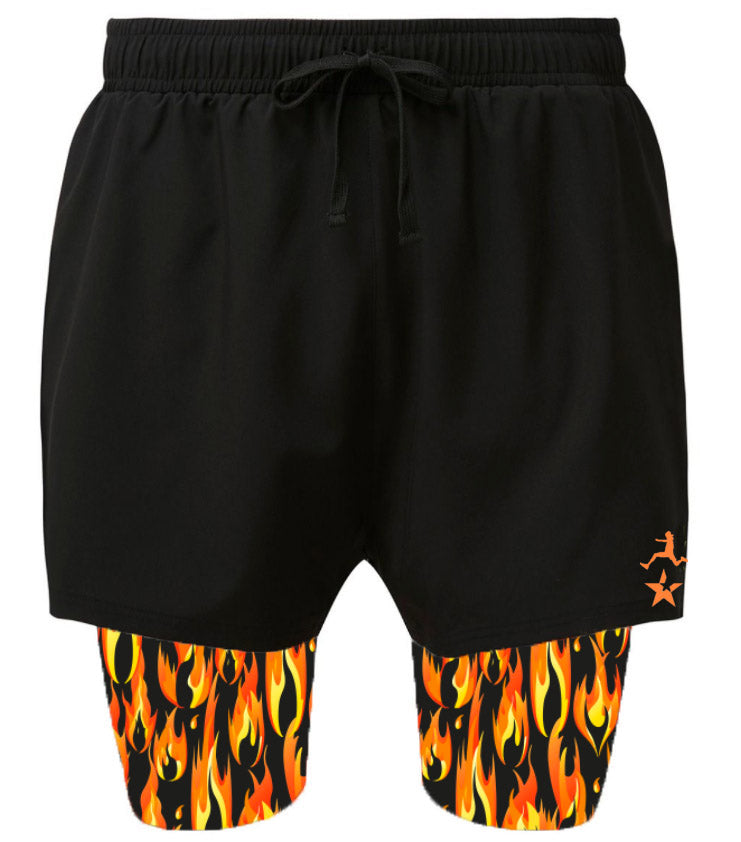 Double Layer Ultra Shorts  Copper Flame – FLANCI Activewear