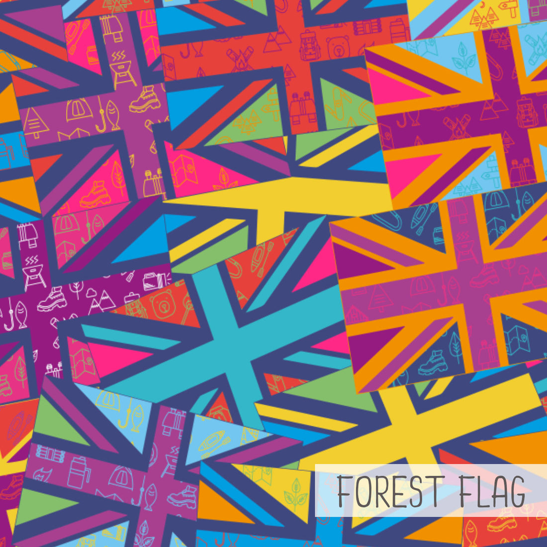 2 in 1 Double Layer Ultra Shorts | Forest Flags
