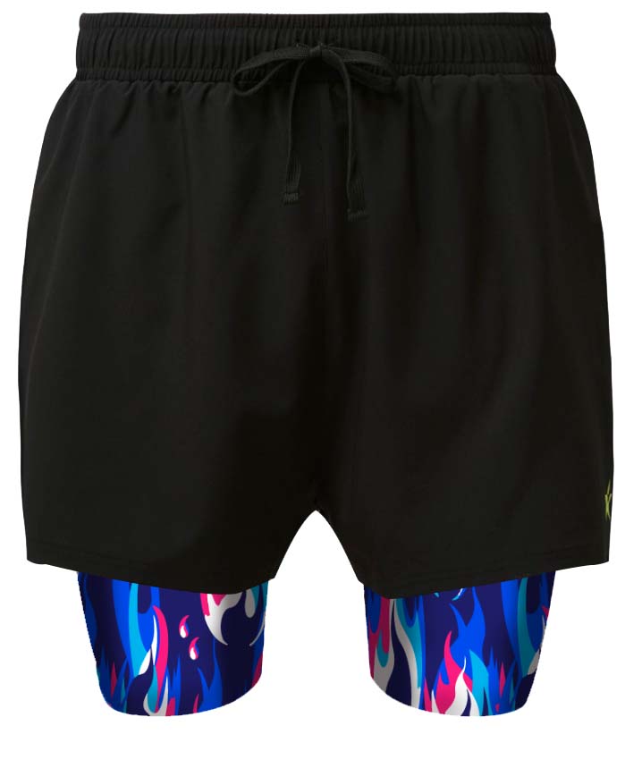 2 in 1 Double Layer Ultra Shorts | Fordy Flames