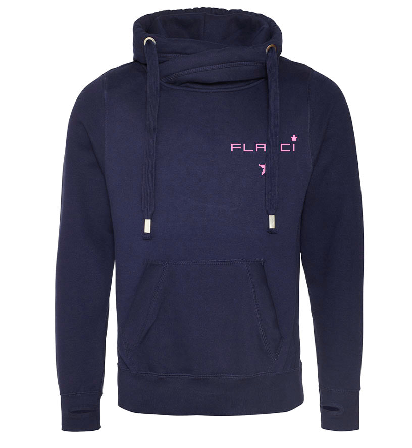 Cross Neck Hoodie Navy – FLANCI Activewear