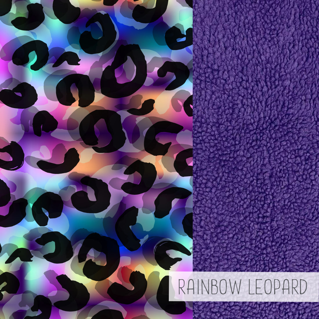 Huggle Robe | Rainbow Leopard