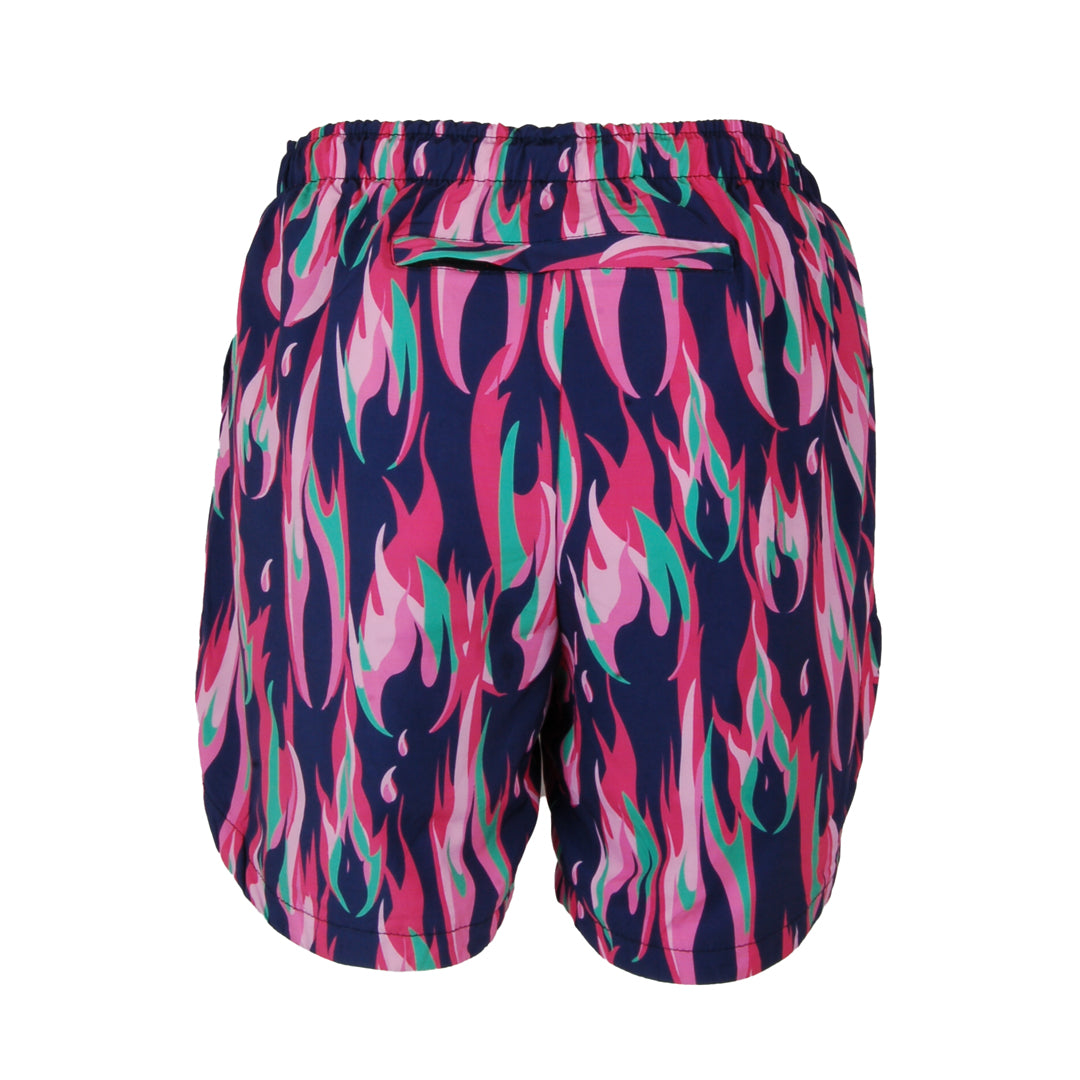 Double Layer Jazzy Shorts | Tourmaline Flames