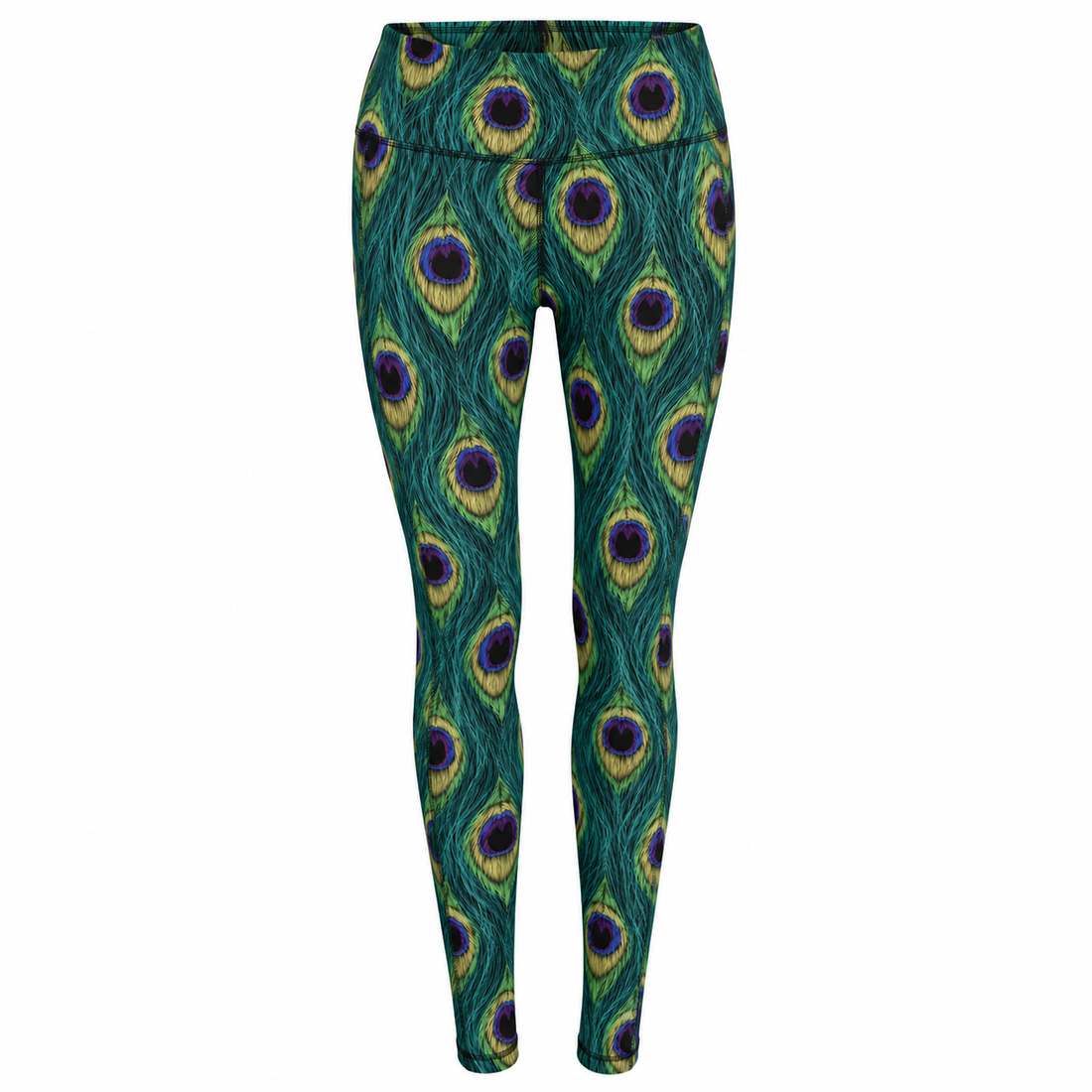 Unisex Leggings | Green Peacock
