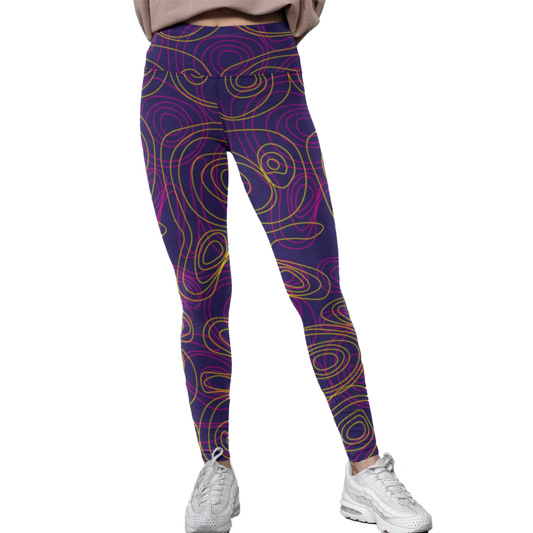 Fleece Leggings | Purple Noodle