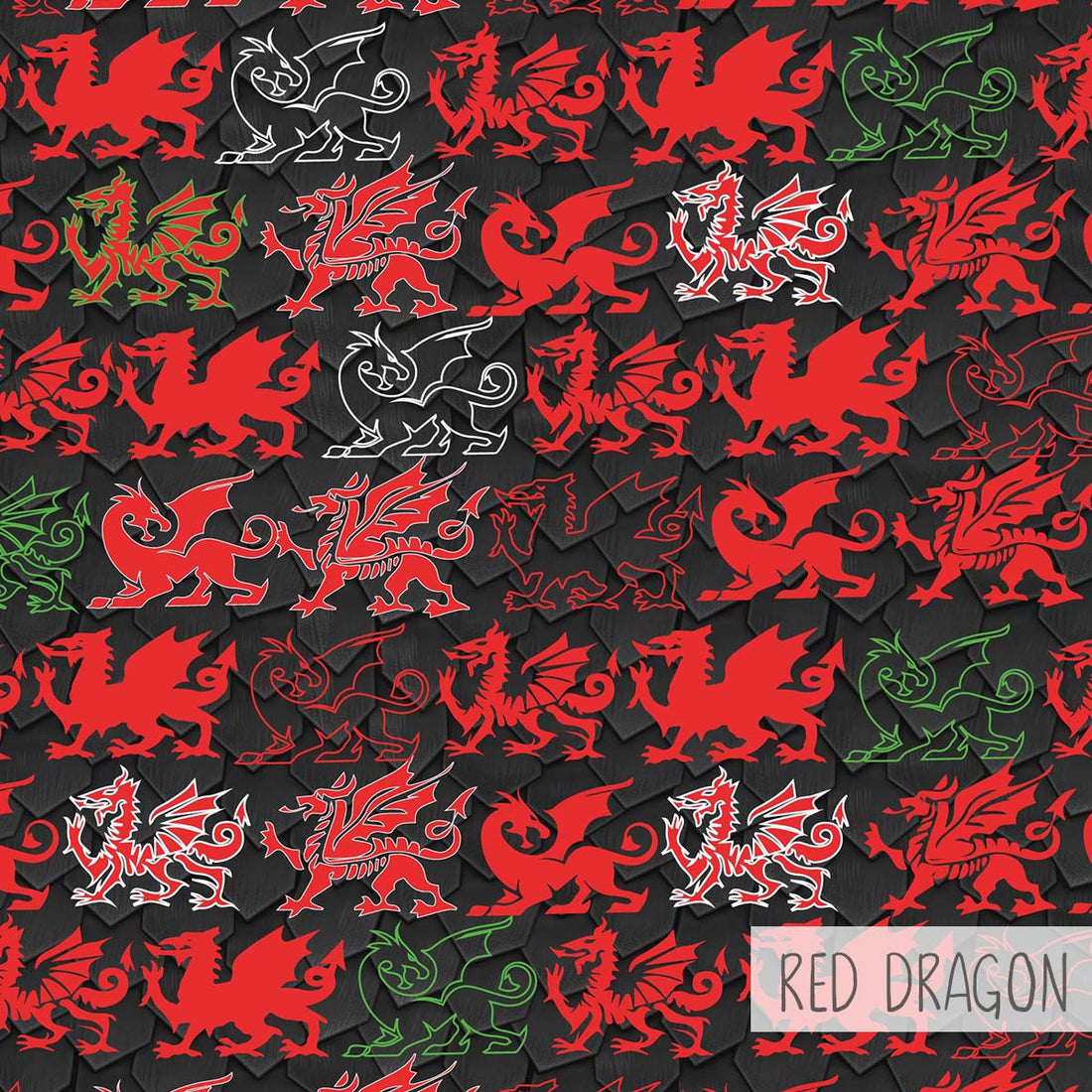 Double Layer Jazzy Shorts | Red Dragon
