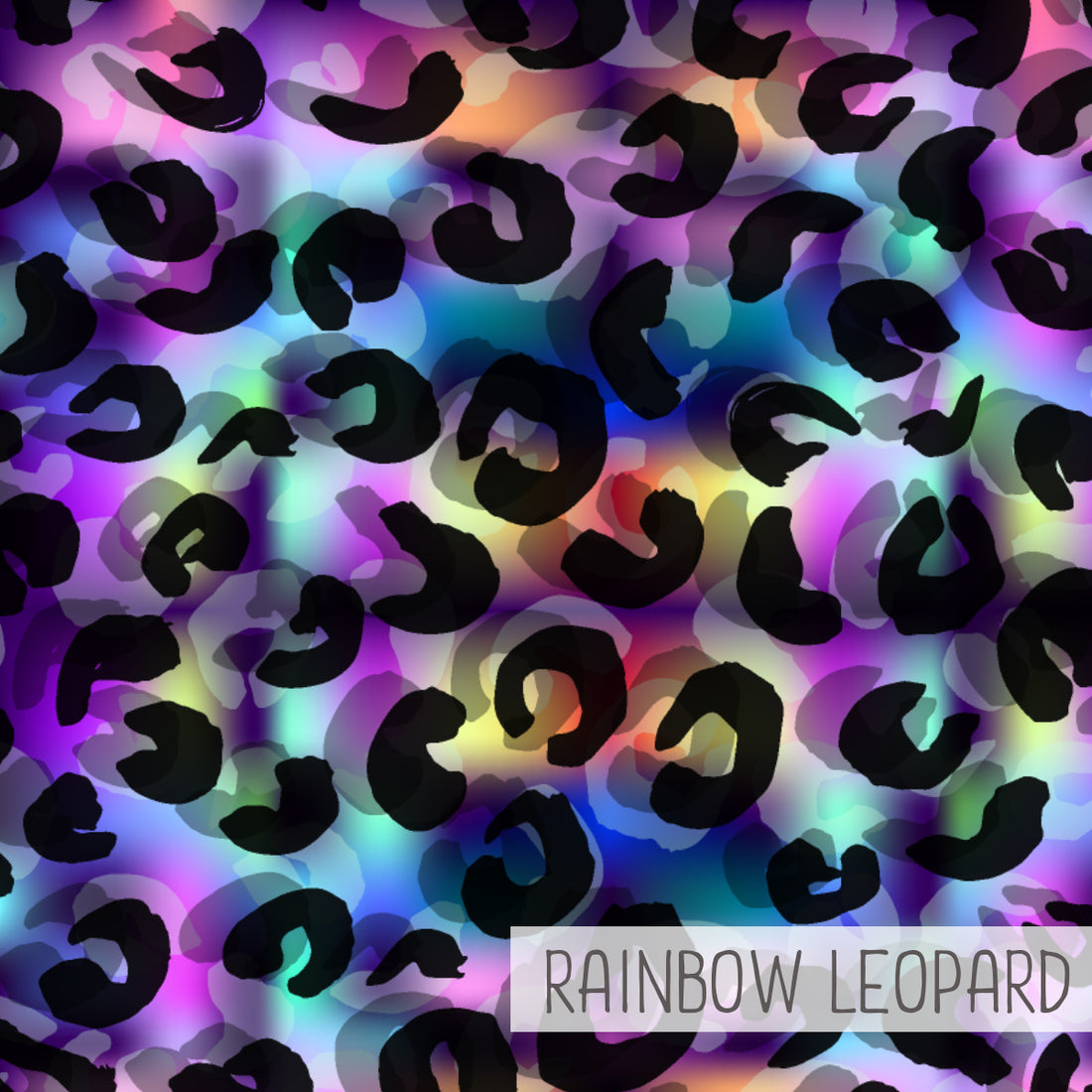 Cropped Top | Rainbow Leopard