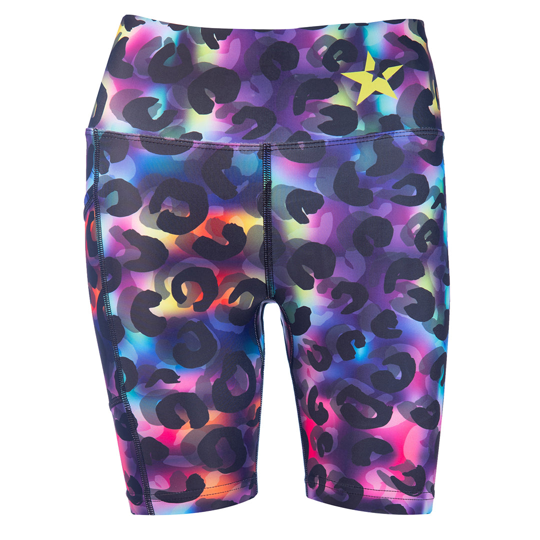 Single Layer Shorts | Rainbow Leopard