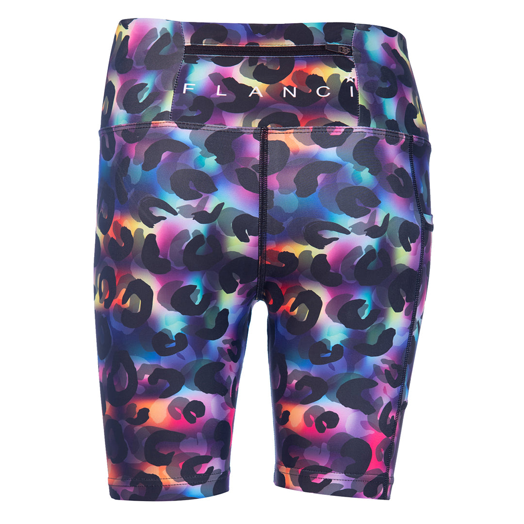 Single Layer Shorts | Rainbow Leopard