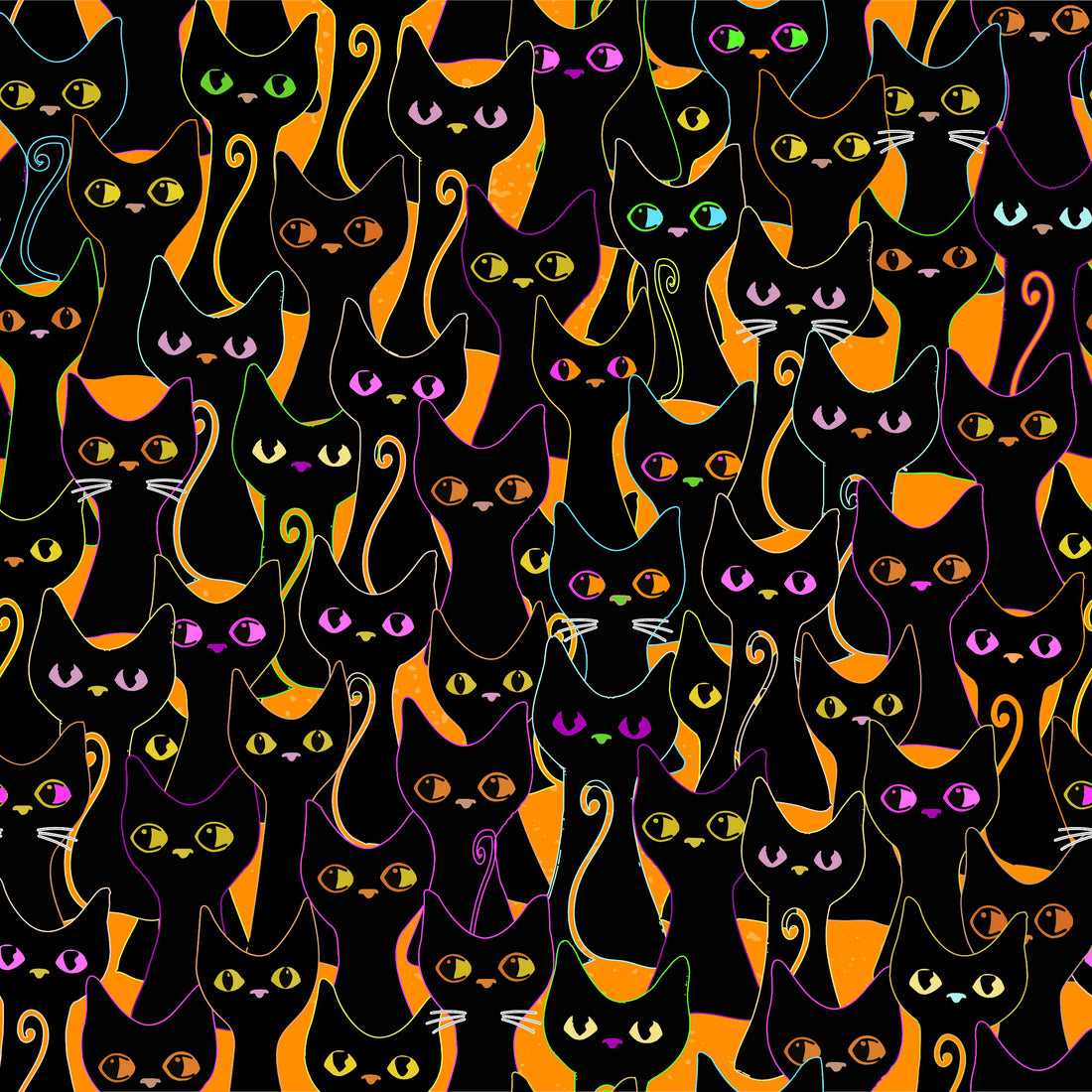 Cropped Top |Spooky Cat