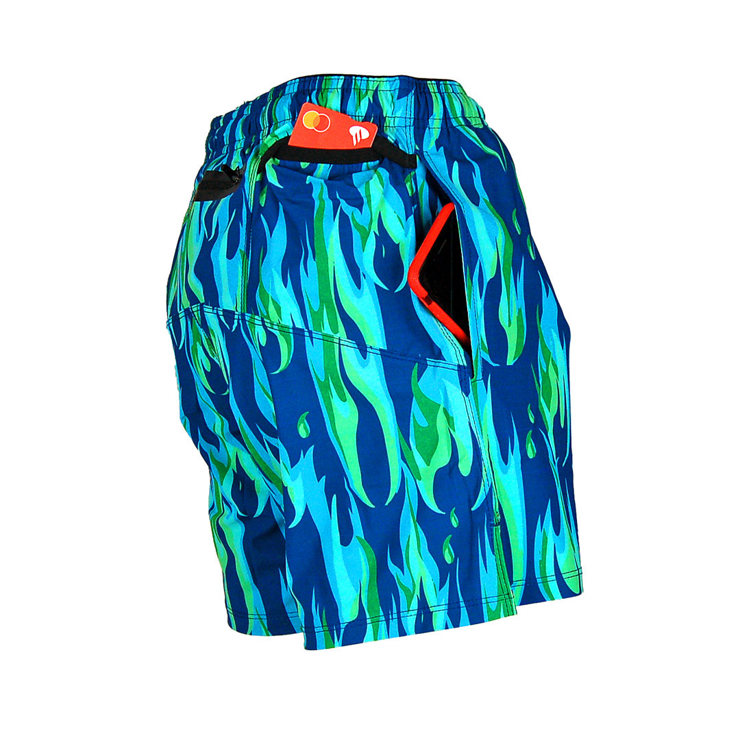 LADIES Fit Trail Shorts | Copper Flame