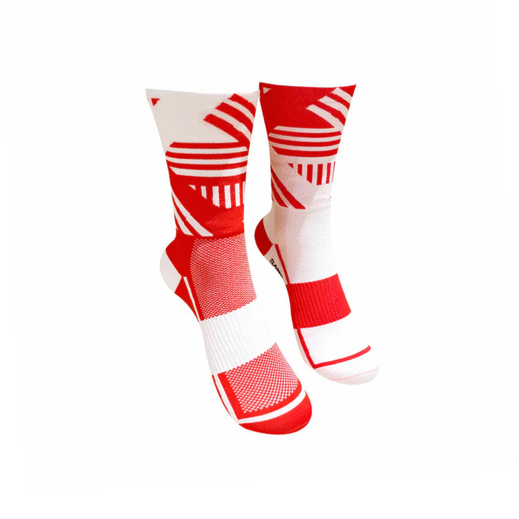 Monkey Sox Classic Sports Crew | Red and White