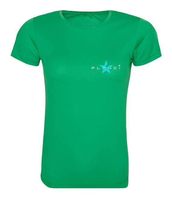 Women's T-Shirt | FLANCI Logo Hi Viz | Kelly Green