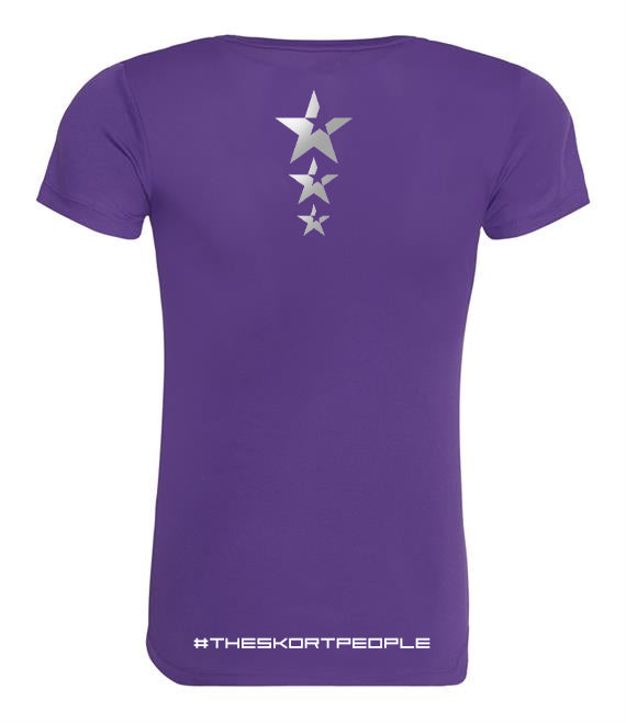 Women's T-Shirt | FLANCI Logo Hi Viz | Purple