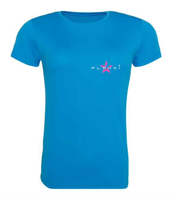 Women's T-Shirt | FLANCI Logo Hi Viz | Sapphire