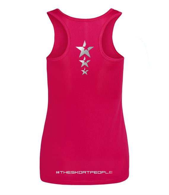 Women's Vest | FLANCI Logo Hi Viz Hot Pink