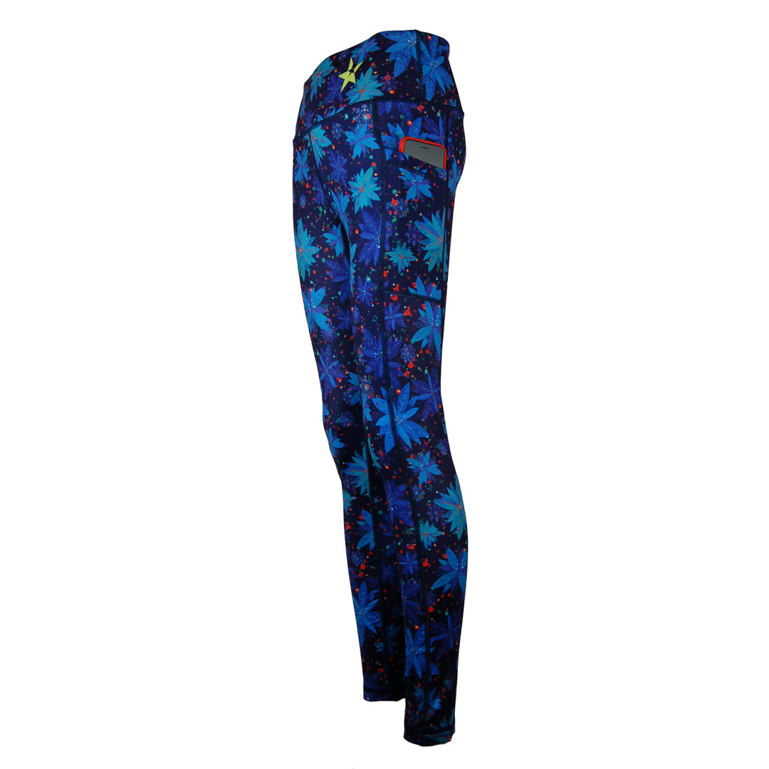 FLEECE Christmas Leggings |Winters Night