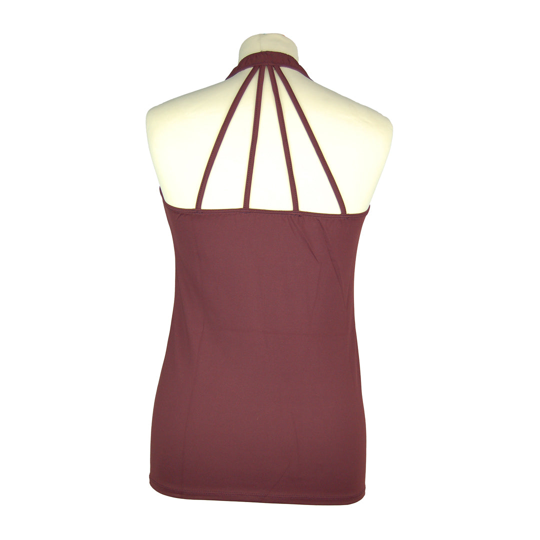 ZAAZEE Ariana Fitness Vest-Autumn Brown