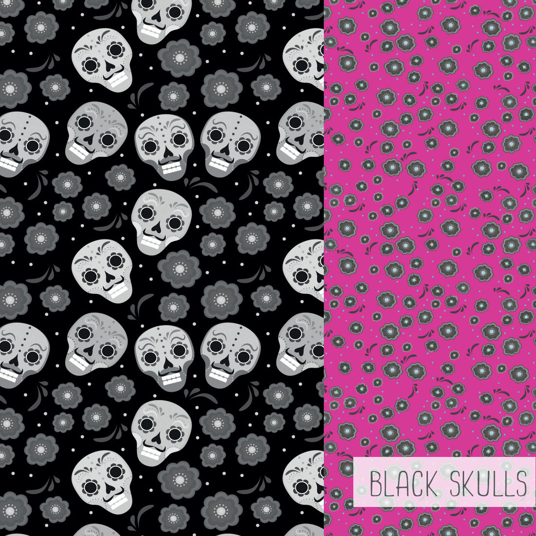 Skort | Black Skulls