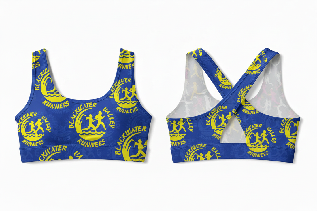 Crop top with Blackwater Valley Runners pattern