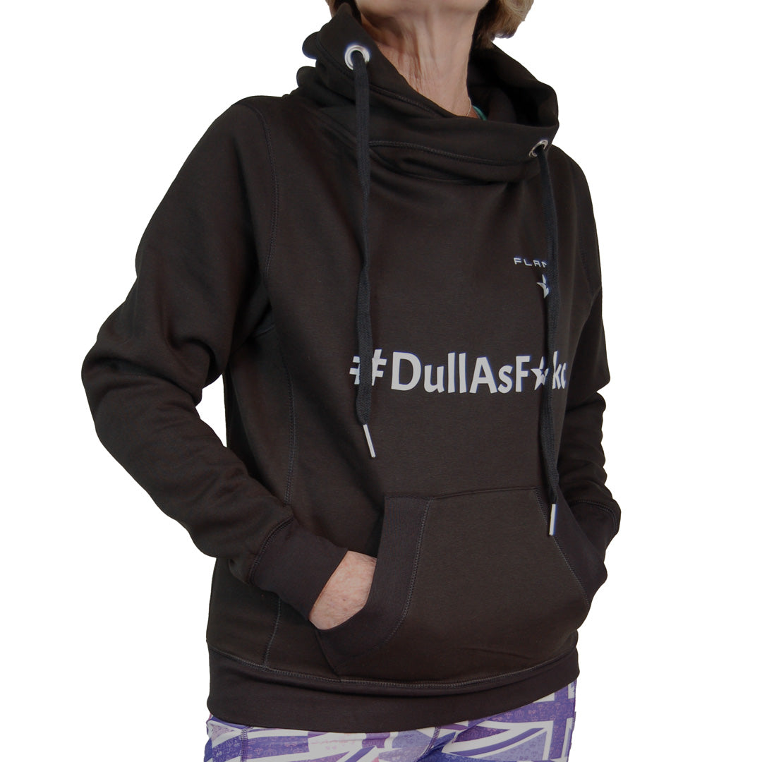 Cross Neck Hoodie Black DaF – FLANCI Activewear