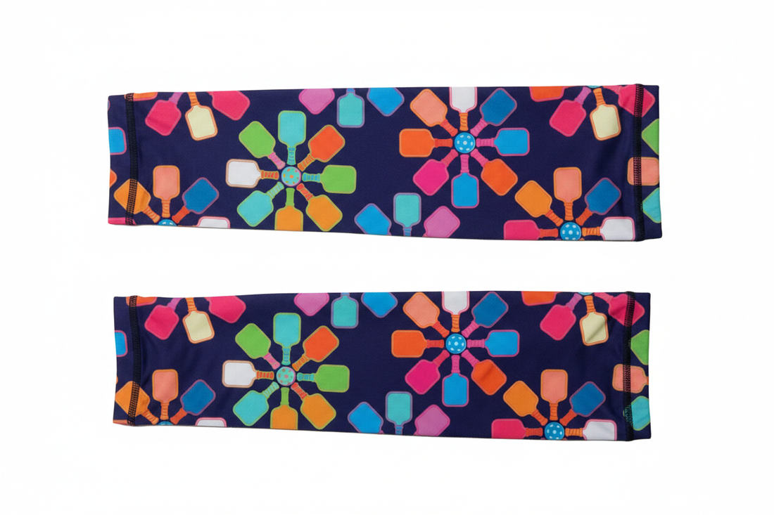 Dink Daisy Arm Sleeves Flat Lay
