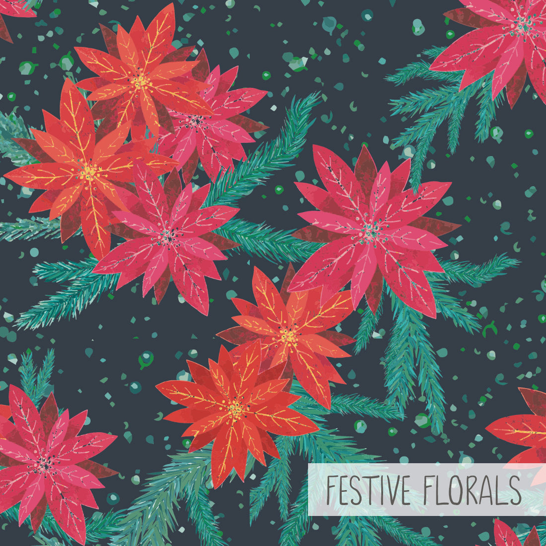 Unisex Leggings | Festive Florals