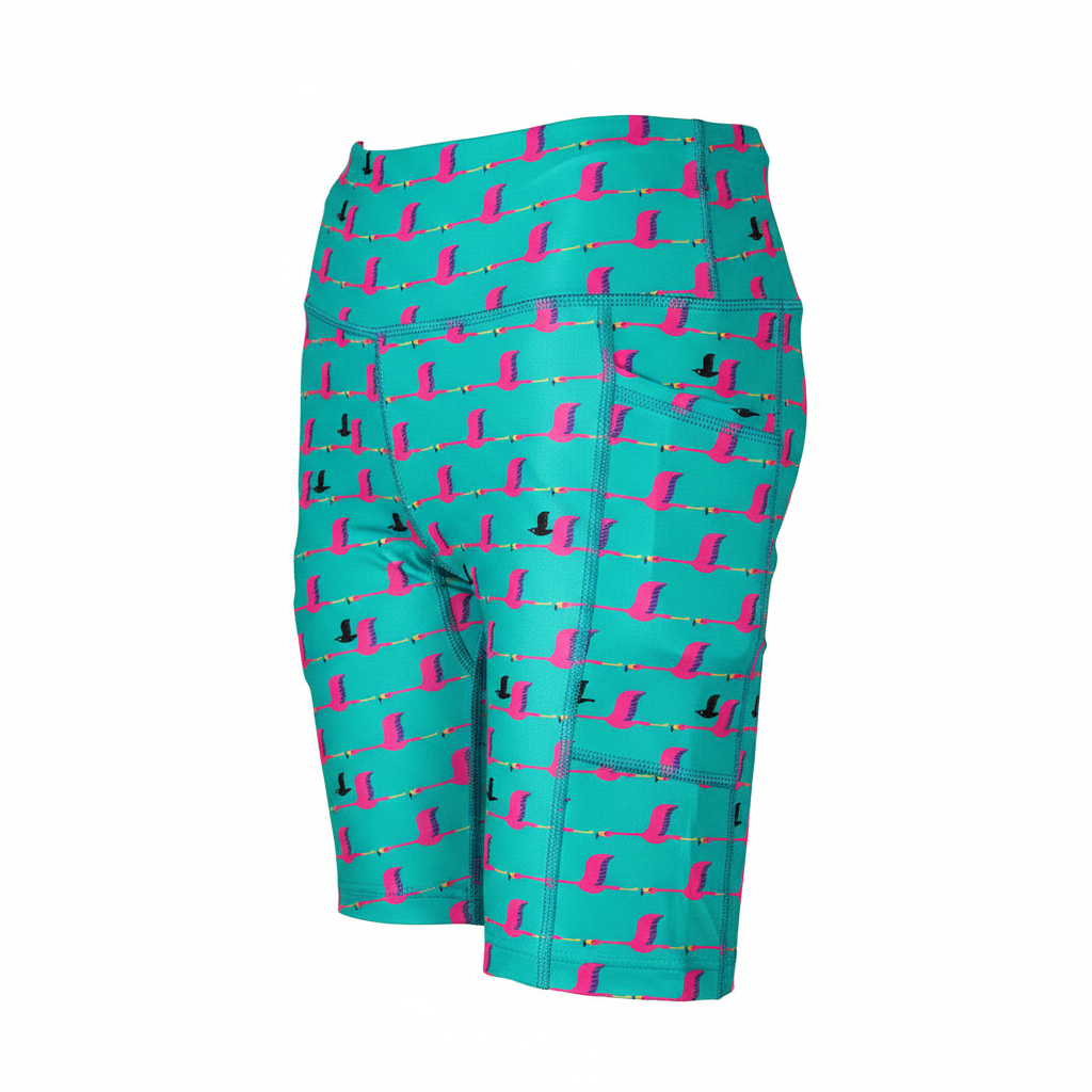 Flamboyance bike shorts side view