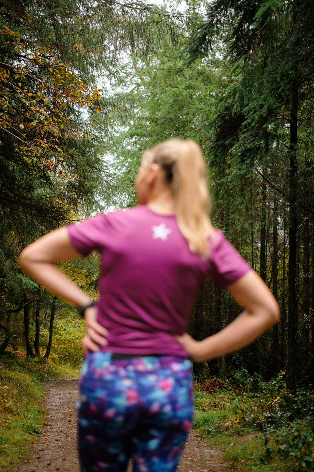 Super lightweight Tech T-Shirt Ladies Fit |Wine purple