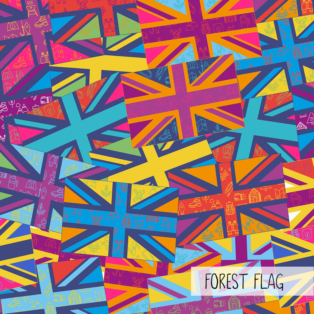 Neck Sleeve | Forest Flag