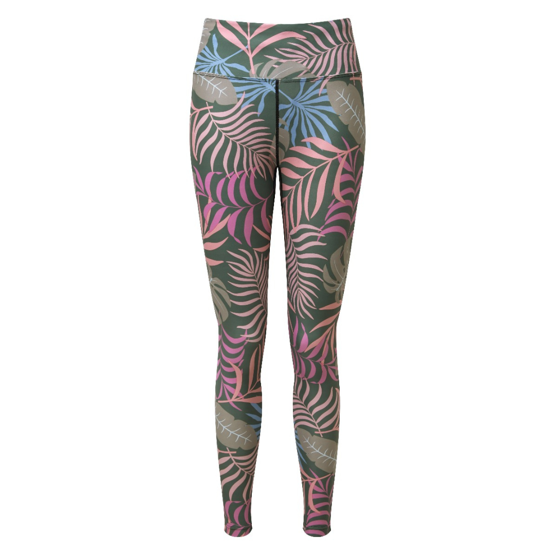 Palm leaf yoga pants sales