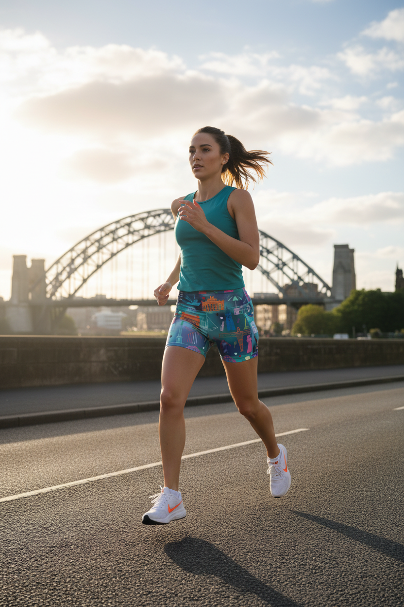 GNR Shorts Running Mockup