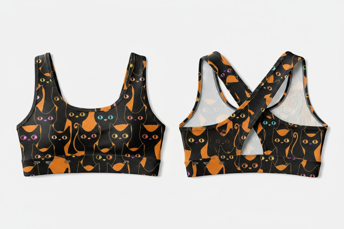 Cropped Top |Spooky Cat