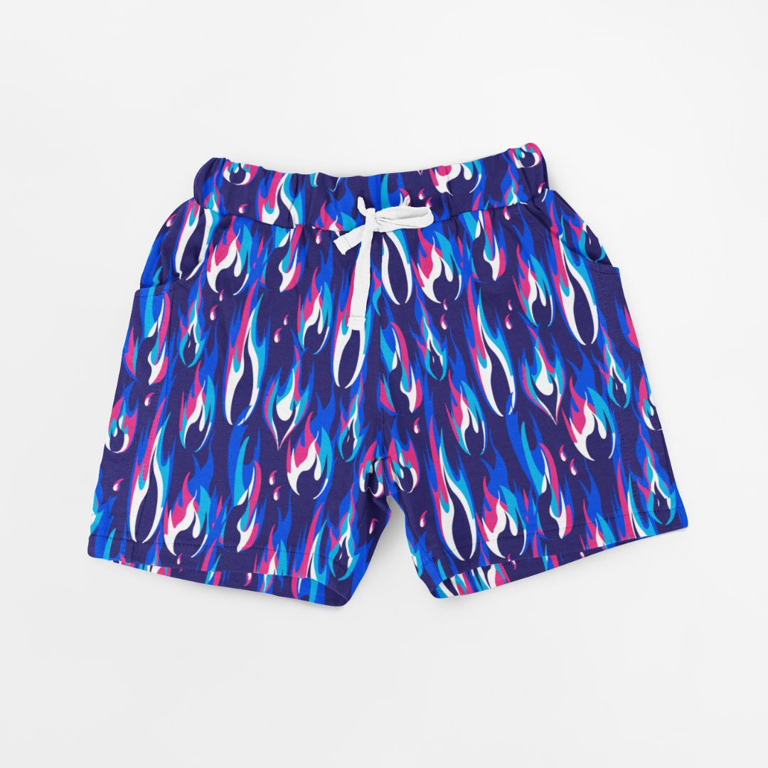 Double Layer Jazzy Shorts | Fordy Flames