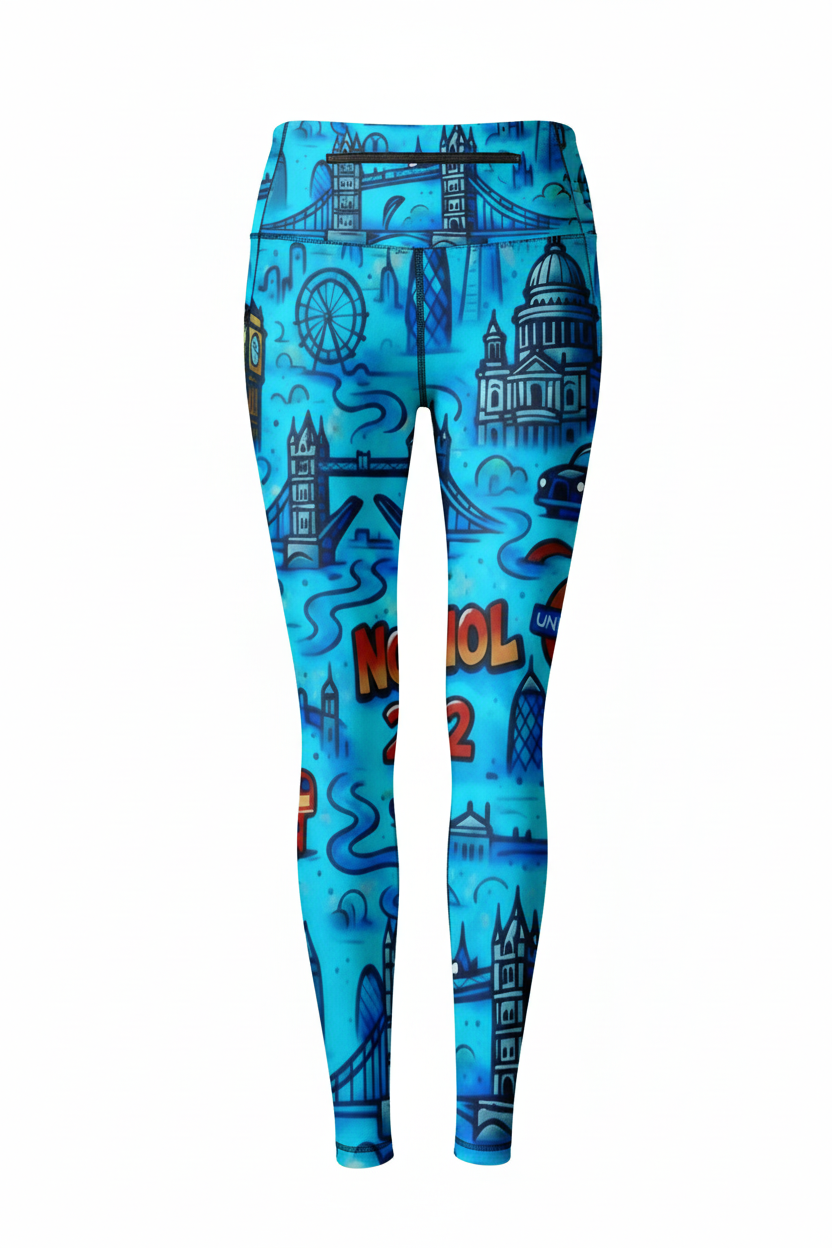 London landmarks leggings - using template shape
