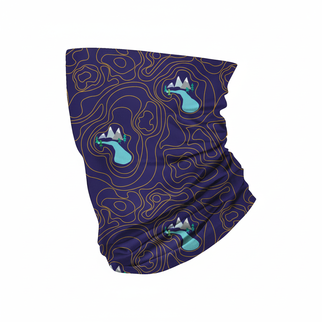 Peaks and Patterns neck sleeve