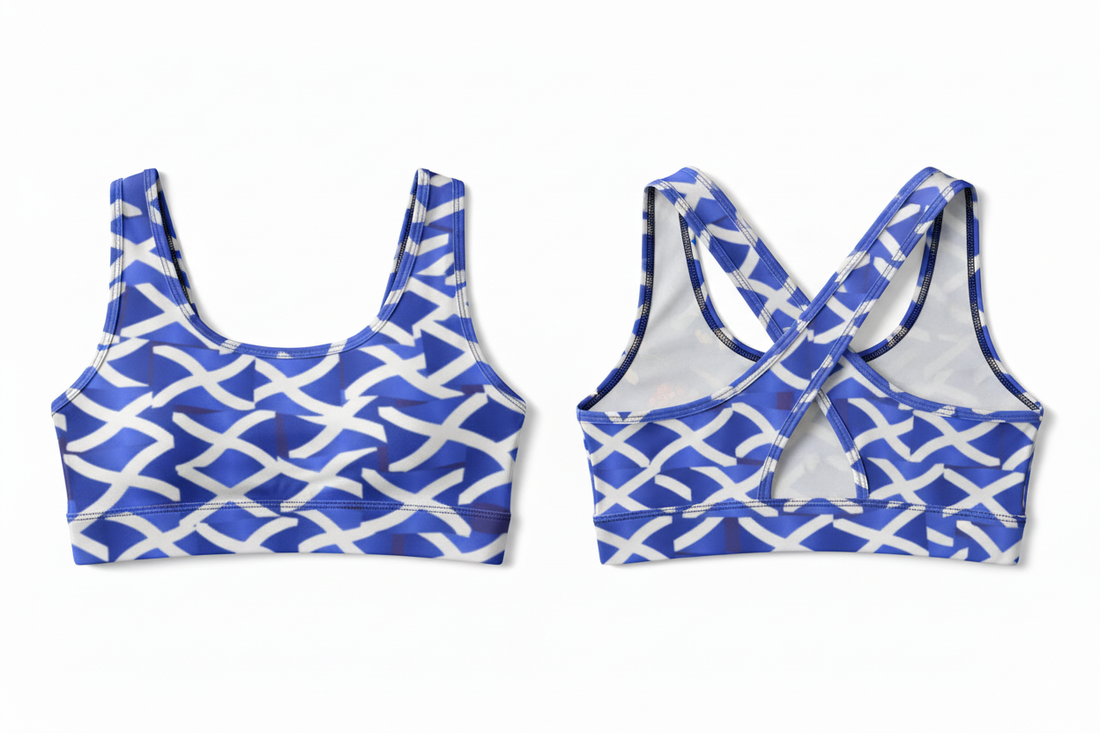 Saltire crop top crossover back no trim