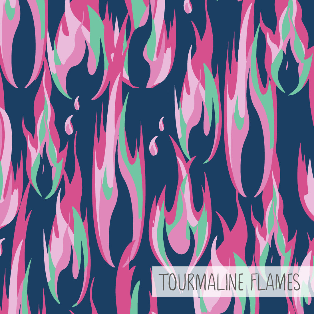 Cropped Top | Tourmaline Flames