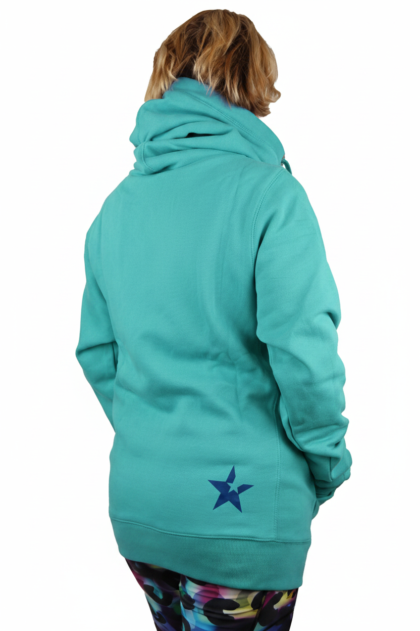 Turquoise Hoodie Back