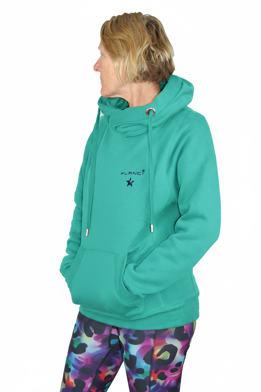 Turquoise Hoodie Front
