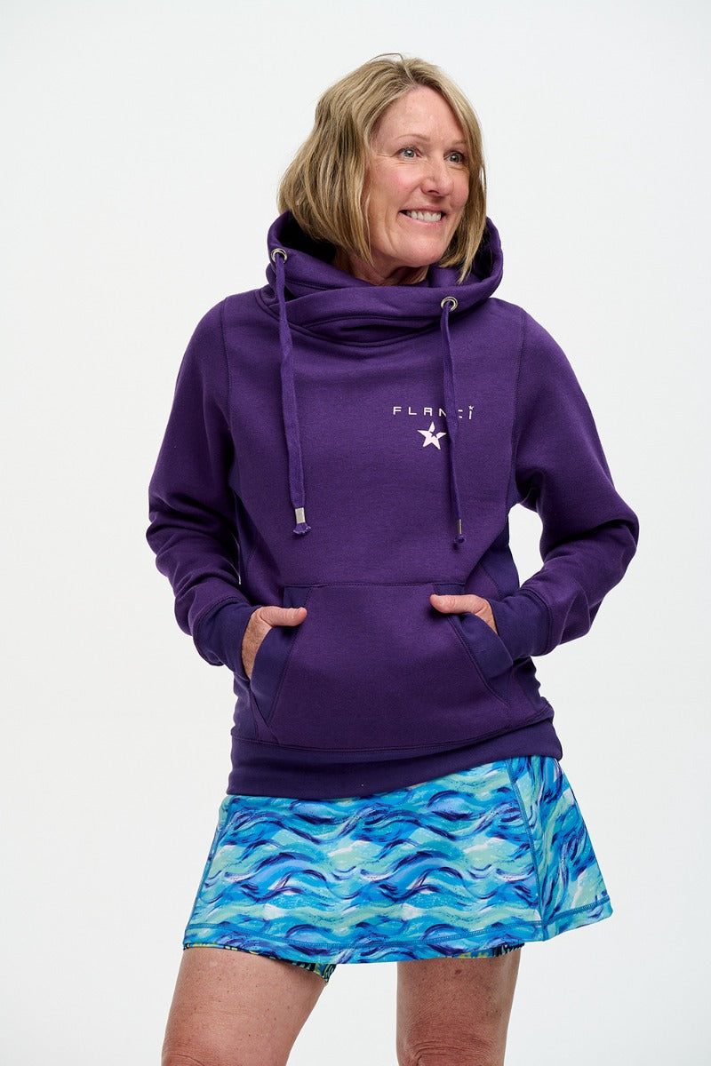 Dark purple hot sale hoodie women's